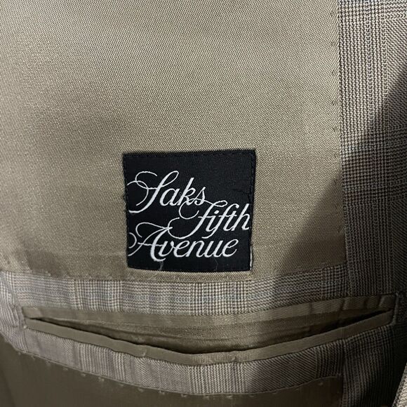 Ermenegildo Zegna 44R Tan Glen Check Wool 3-Button Dual-Vent Sports Coat - Picture 8 of 10